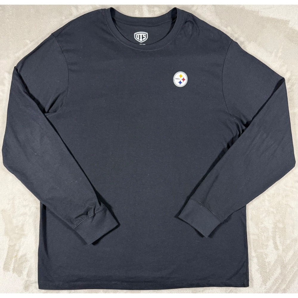 UTS Pittsburgh Steelers Long Sleeve Shirt Mens XL Black NFL Football